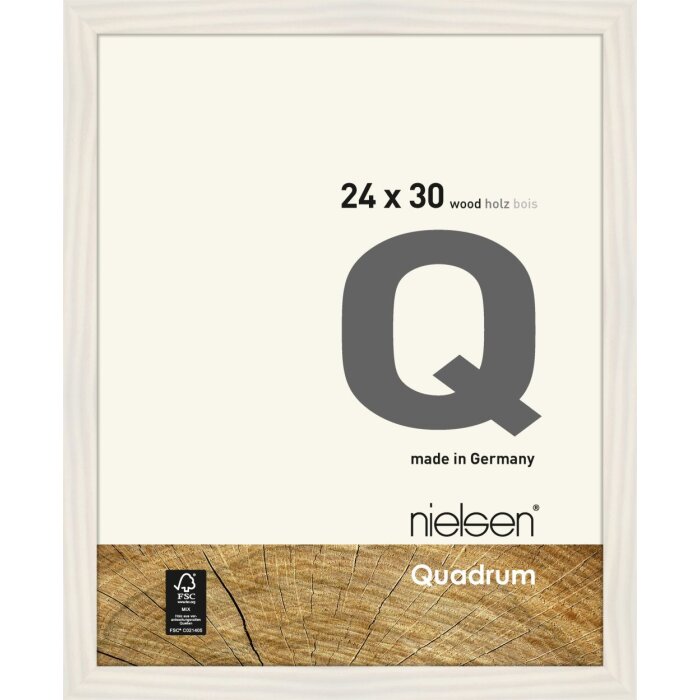 Nielsen dřevěný odnímatelný rám Quadrum 24x30 cm bílý