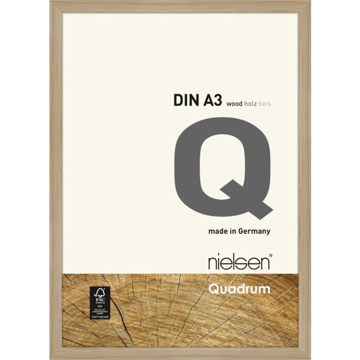 Nielsen dřevěný odnímatelný rám Quadrum 30x42 cm přírodní dub