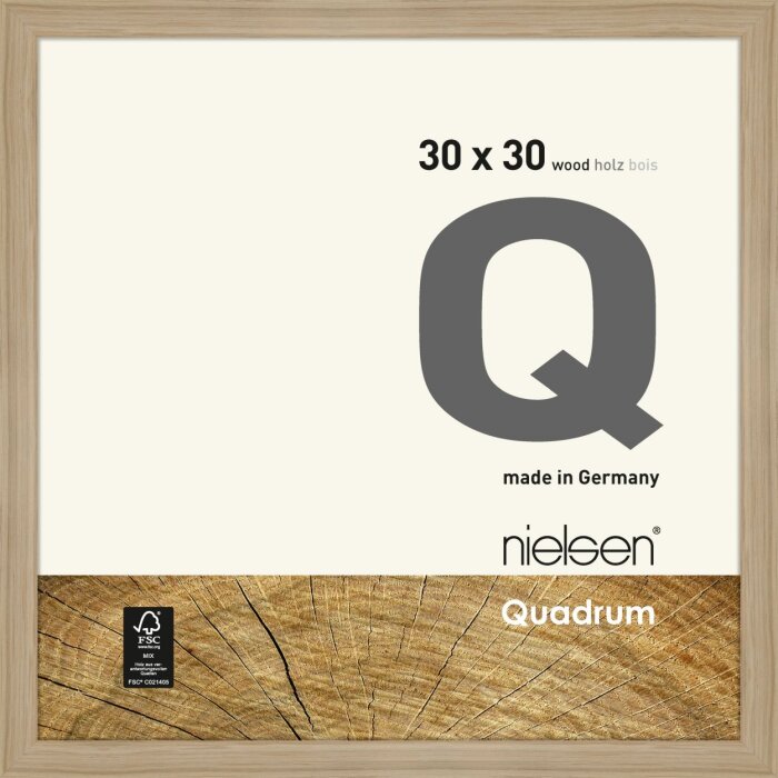 Nielsen dřevěný odnímatelný rám Quadrum 30x30 cm přírodní dub