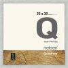 Dřevěný odnímatelný rám Quadrum 30x30 cm stříbrný