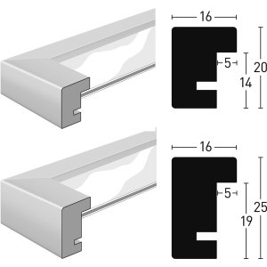 Nielsen dřevěný odnímatelný rám Quadrum 30x40 cm bílá borovice dýha normální sklo