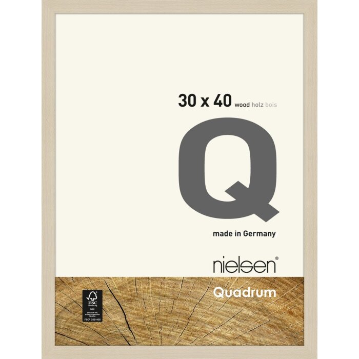 Nielsen dřevěný odnímatelný rám Quadrum 30x40 cm javor