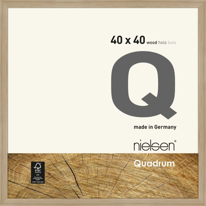 Nielsen dřevěný odnímatelný rám Quadrum 40x40 cm přírodní dub