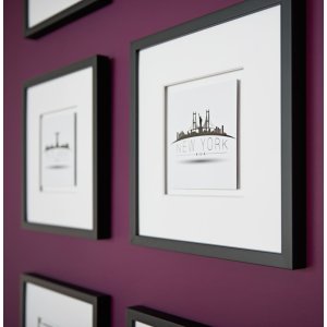 Nielsen dřevěný odnímatelný rám Quadrum 42x59,4 cm černý DIN A2 borovice dřevo