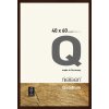 Quadrum 40x60 cm dřevěný rám wenge na klipsu