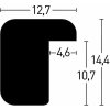 Dřevěný rám Nielsen Zoom přírodní 21x29,7 cm Rám na certifikát DIN A4
