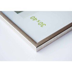 Dřevěný rám Nielsen Zoom 21x30 cm stříbrný rám na certifikáty DIN A4