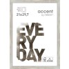 Dřevěný rám Nielsen Zoom 21x30 cm stříbrný rám na certifikáty DIN A4