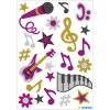 HERMA MAGIC Sticker Musik Glittery