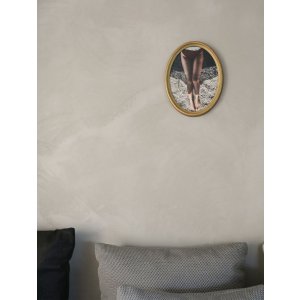 Plastový rám Deknudt S100 oválný 10x15 cm zlatý