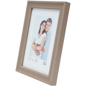 Dřevěný rám S40J Lona 20x20 cm béžový lakovaný úzký