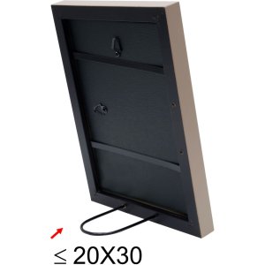 Dřevěný rám S40J Lona 20x20 cm béžový lakovaný úzký