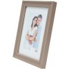 Dřevěný rám S40J Lona 20x20 cm béžový lakovaný úzký