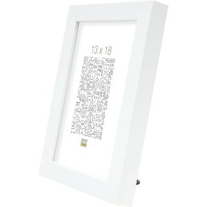 Dřevěný rám S40R 30x30 cm bílý