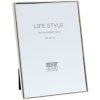 Deknudt kovový fotorámeček S58MS stříbrný lesklý 15x15 cm úzká lišta