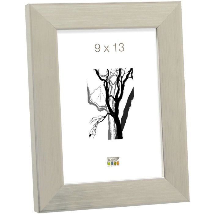 Plastový rám S41VD4 stříbrný lesklý 9x13 cm