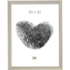 Plastový rám S41VD4 stříbrný lesklý 30x40 cm