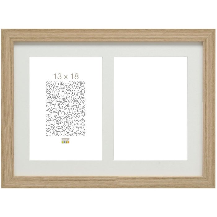 Dřevěný rám do galerie S66KB2 béžový 2 fotografie 10x15 cm
