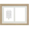 Deknudt dřevěný galerijní rám S66KB2 béžový 2 fotografie 13x18 cm