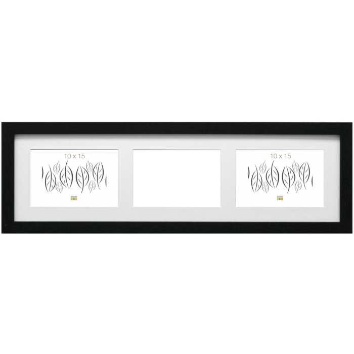 Deknudt dřevěný galerijní rám S66KC3 černý 3 fotografie 15x20 cm