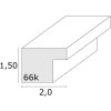 Deknudt S66KD4 Galerijní rám přírodní 4x10x15cm 18x71x1,5cm blokový profil