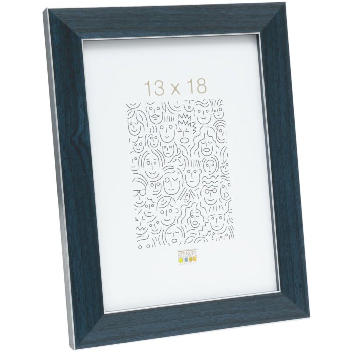 Plastový rám S41VK6 modrý 13x13 cm