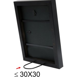 Dřevěný rám S40R 30x60 cm černý