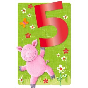 Artebene Karte 5. Geburtstag Kids