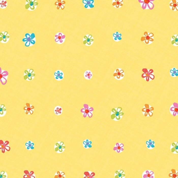 Artebene papírové ubrousky 33x33 cm MiniBlossom žlutá