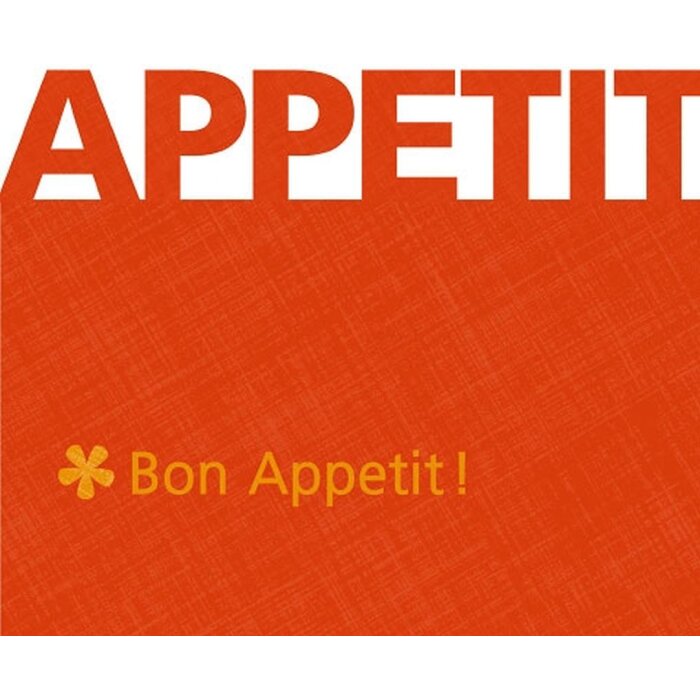 Papírové ubrousky 33x33 cm apetit červený