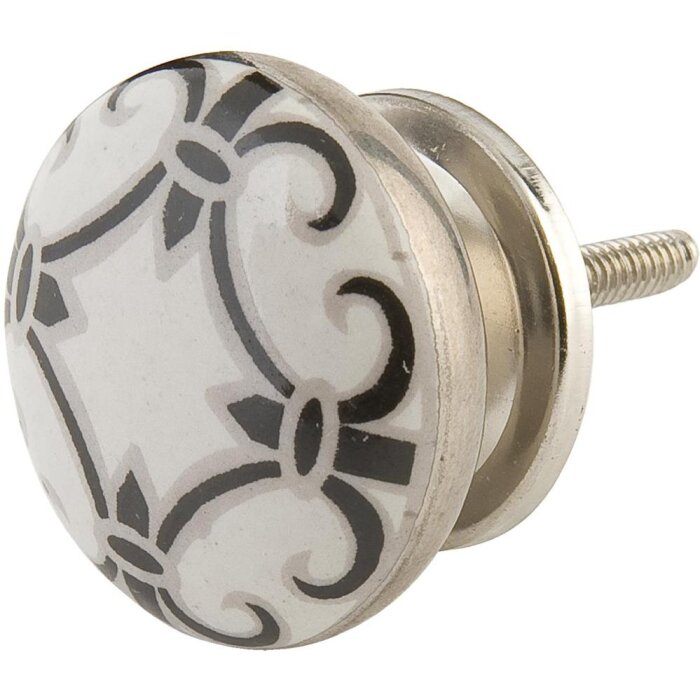 Dekor bílá černá (6Y0768)