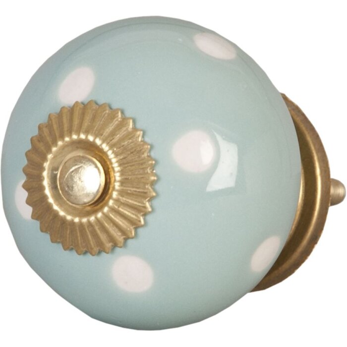 Tečky světle modré bílé (62324)