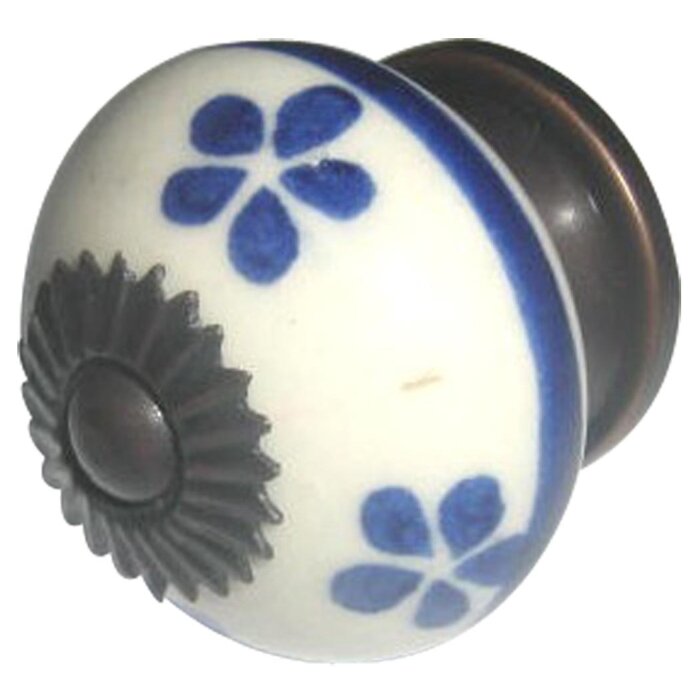 Květ bílá modrá (60299)