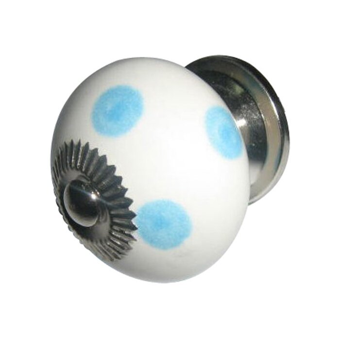 Tečky bílé světle modré (60294)