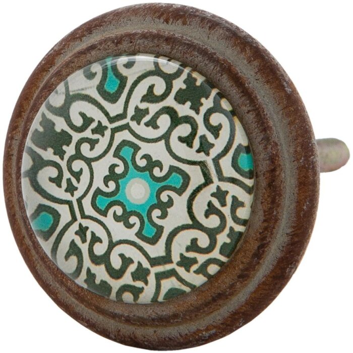 Ošumělá hnědá tyrkysová (63295)